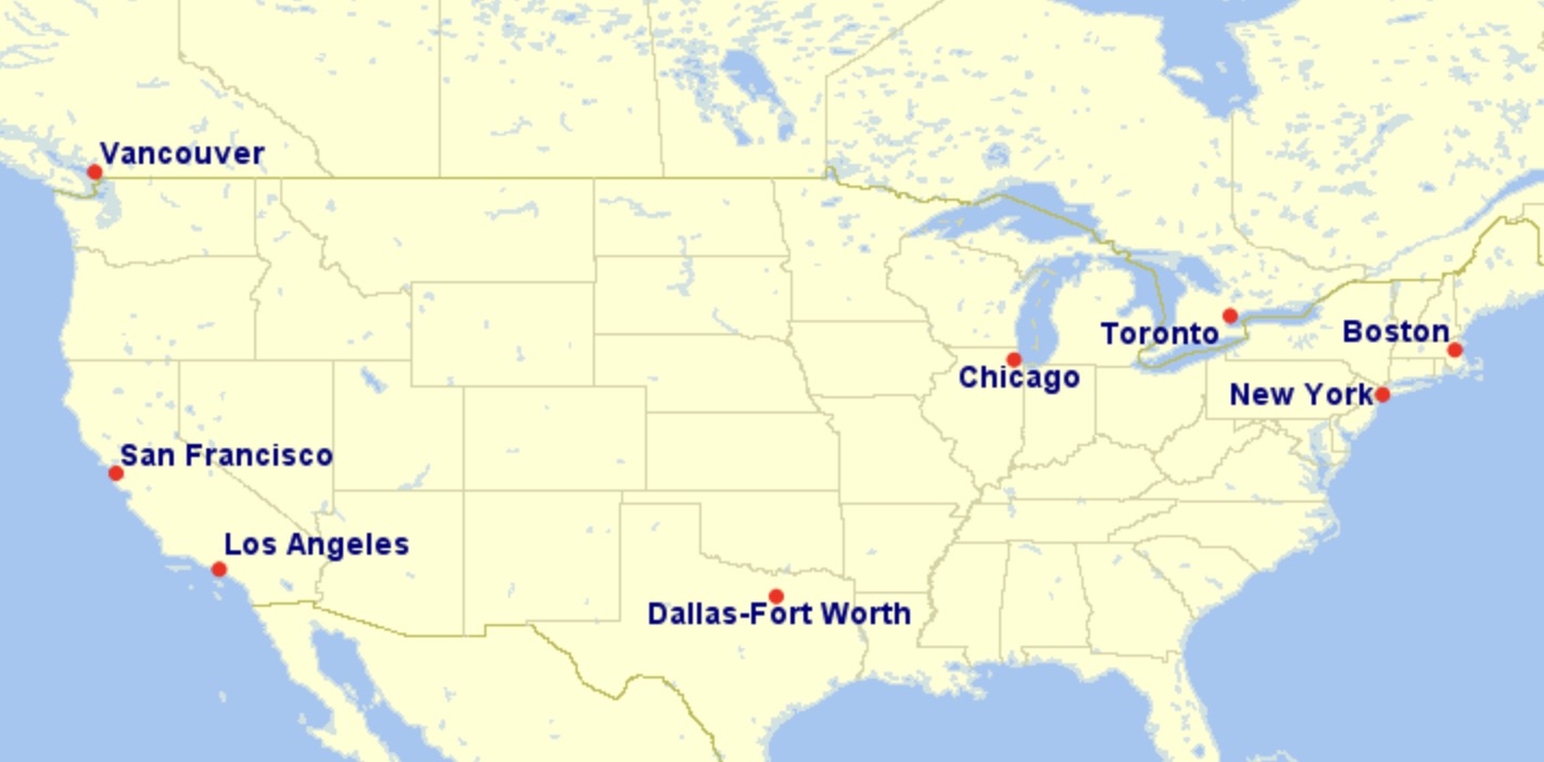 Cathay Pacific routes